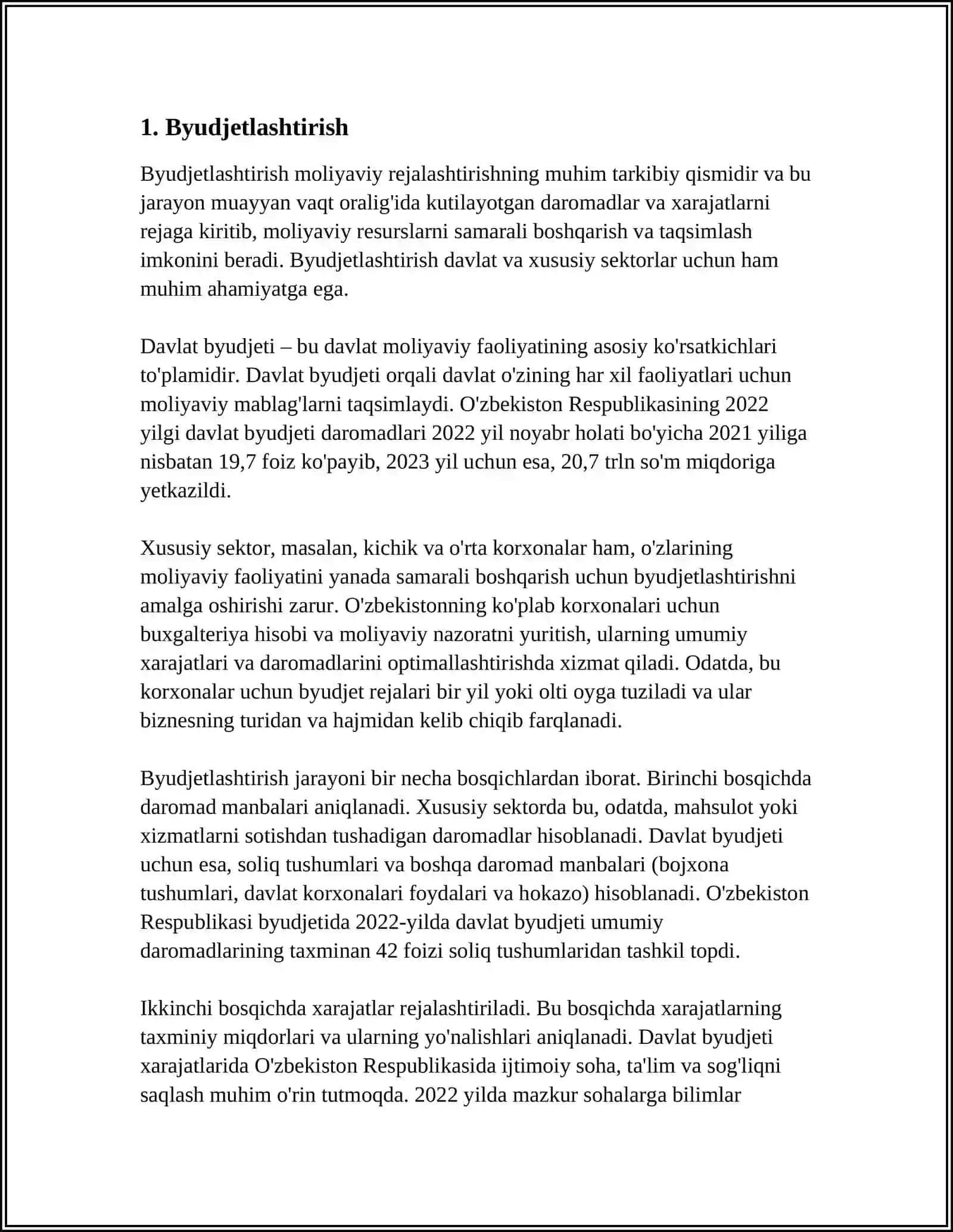 Moliya Menejmentining Asosiy Funksiyalari 3