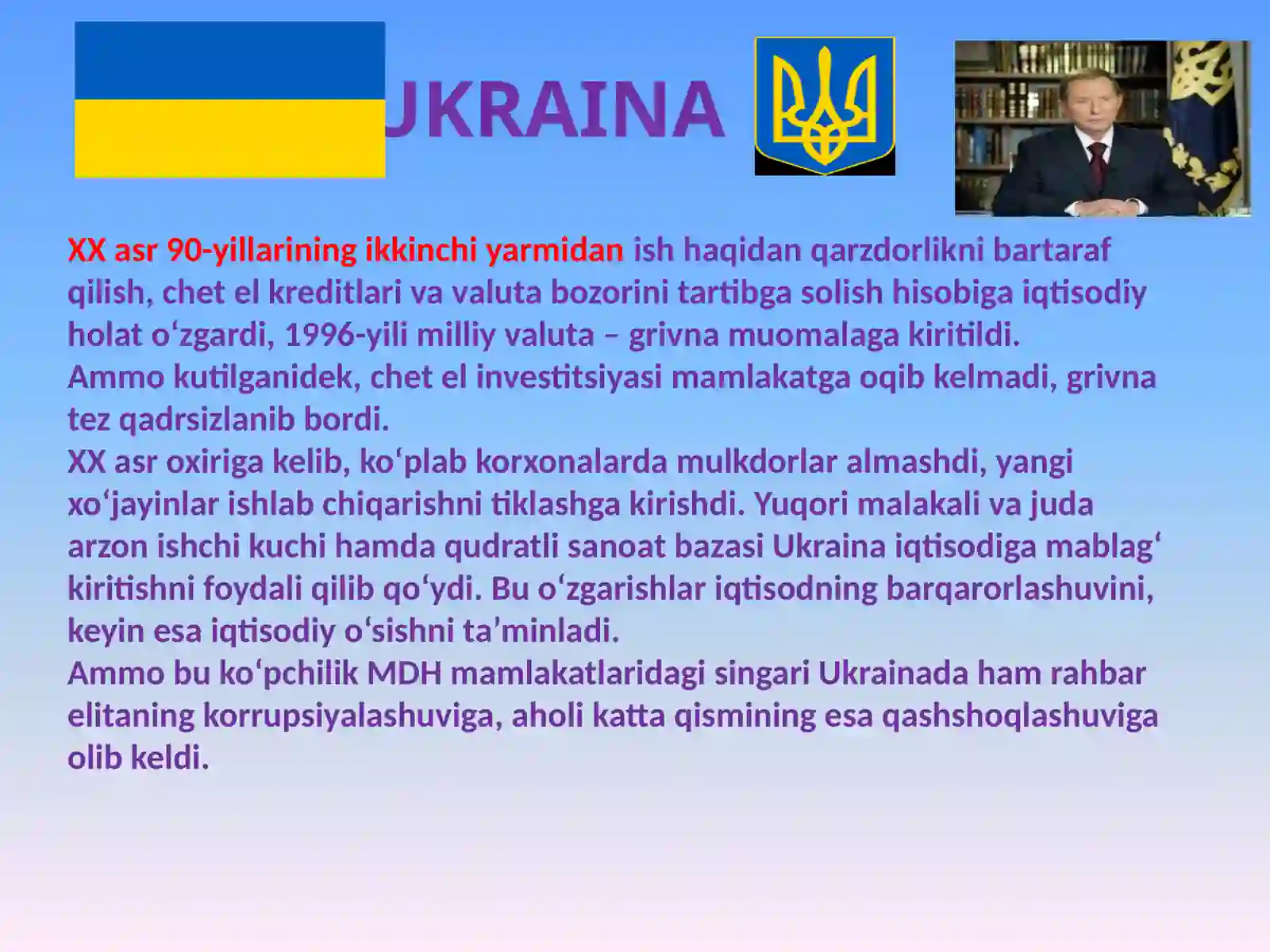 MAVZU. 1991 – 2017-YILLARDA 3