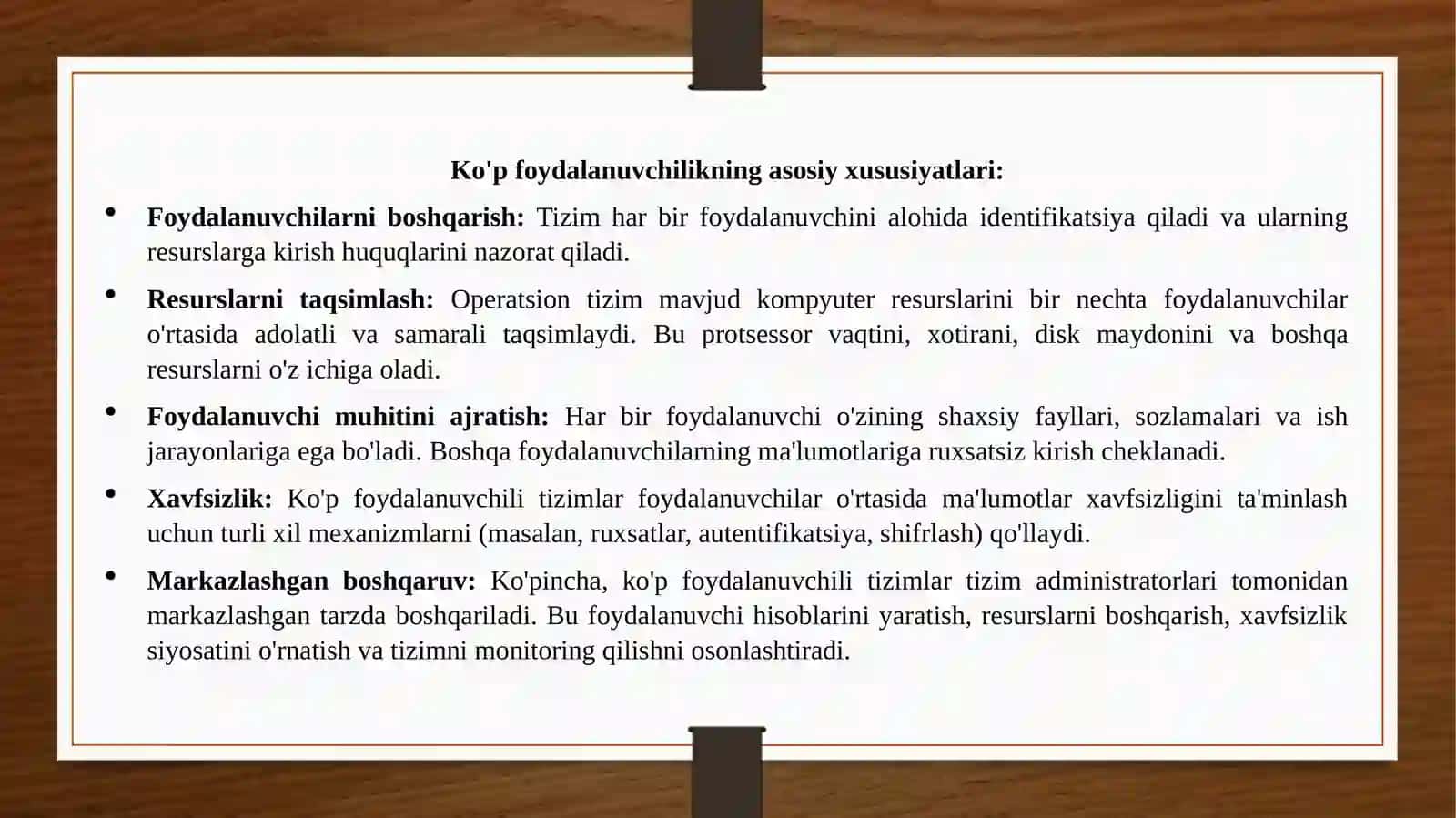 Ko'pFoydalanuvchiliOperatsionTizimlar 3