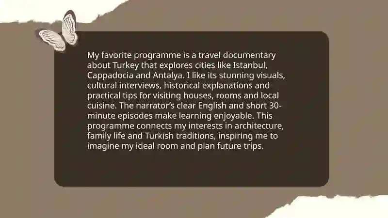 My Favorite Programme: Exploring Turkey 3