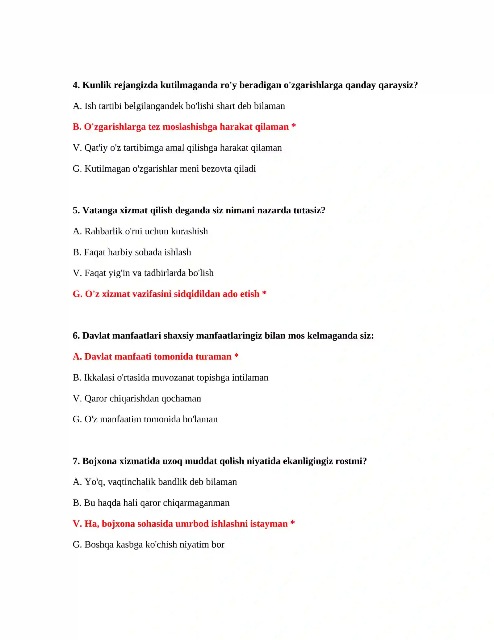 Bojxona ishga kirish testlari DOCX 3