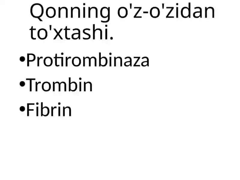 Mahalliy gemostaz uchun zamonaviy dorivostilari 3