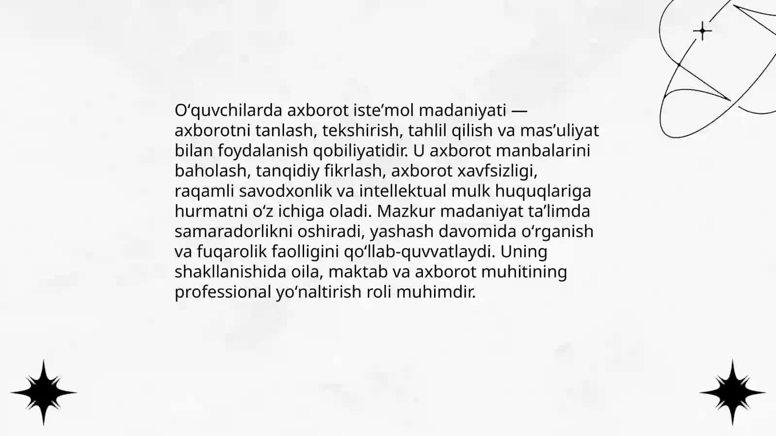 Oʻquvchilarda axborot isteʼmol madaniyati 3