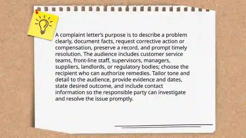 How to write complaint letter 3