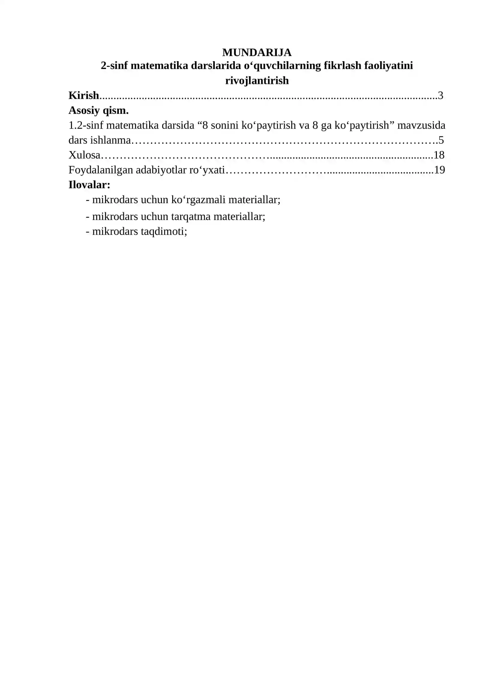 2-sinf matematika darslarida o‘quvchilarning fikrlash faoliyatini rivojlantirish 3