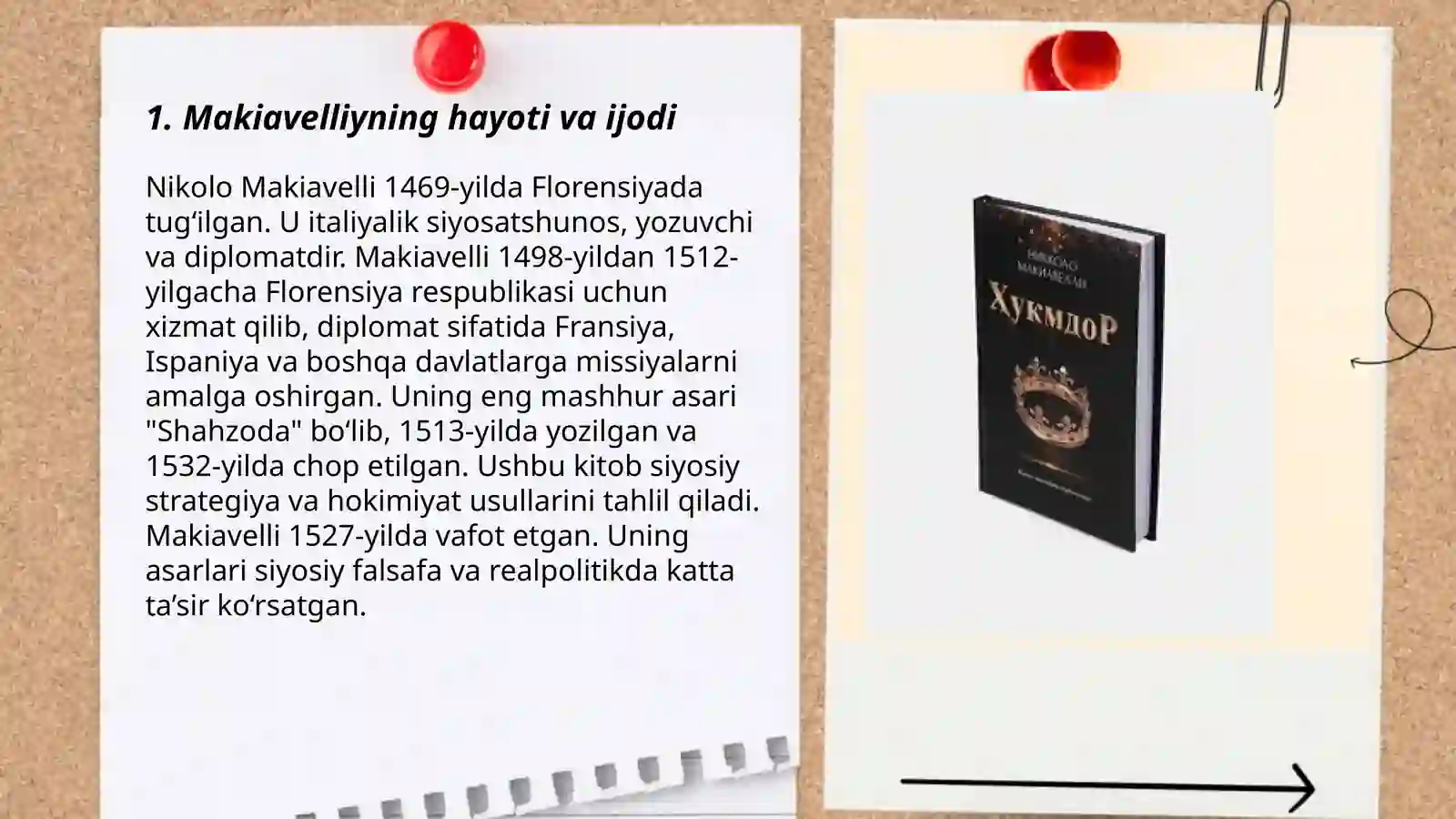 Makiavellining Hukmdor asari 3