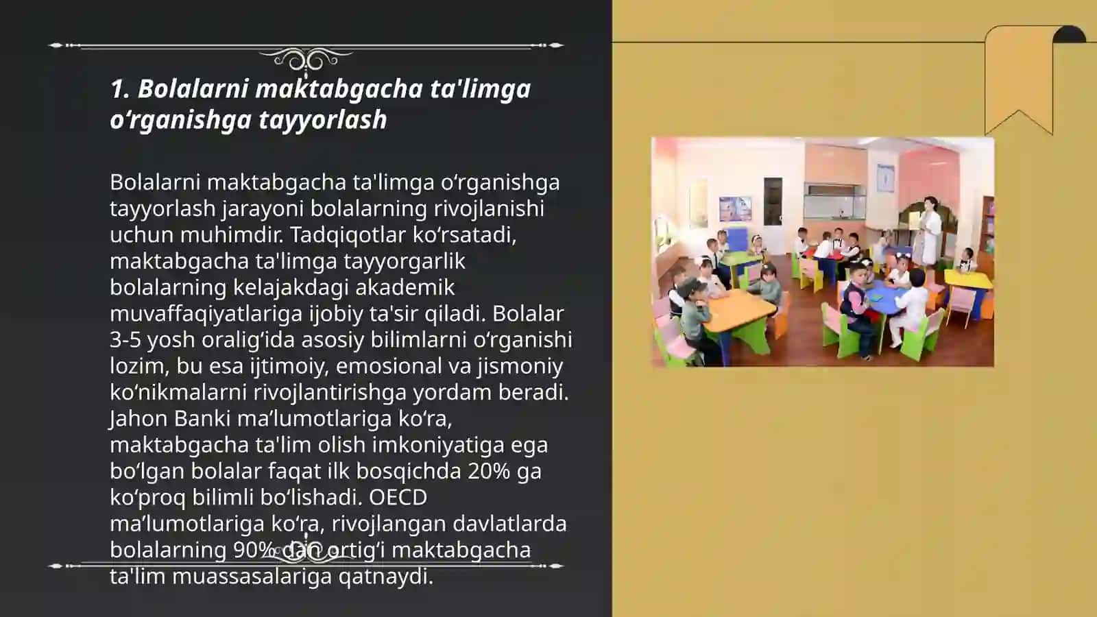 Bolalarni maktabgacha ta'limga moslashtirish 3