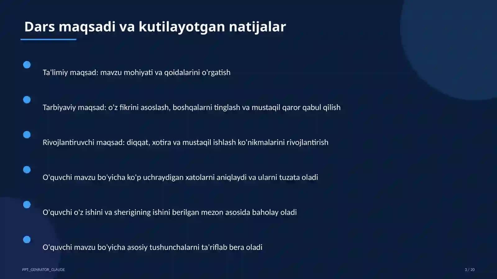 Huquq va iqtisodiyot asoslari (9–11) — o'qituvchilar uchun 3