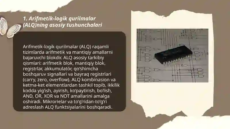Arifmetik-logik qurilmalar 3