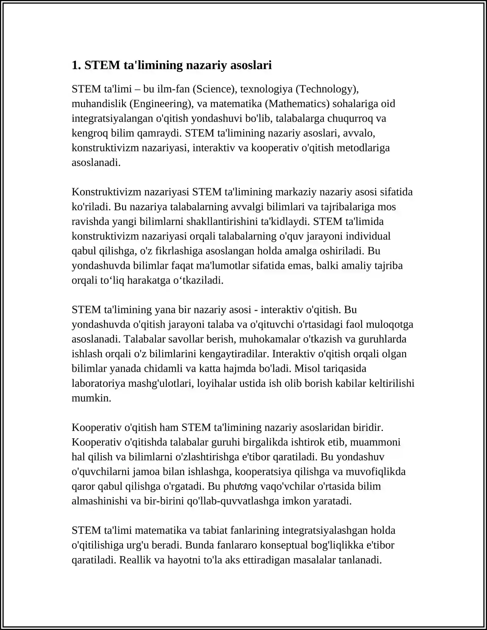 STEM TA'LIMI 3