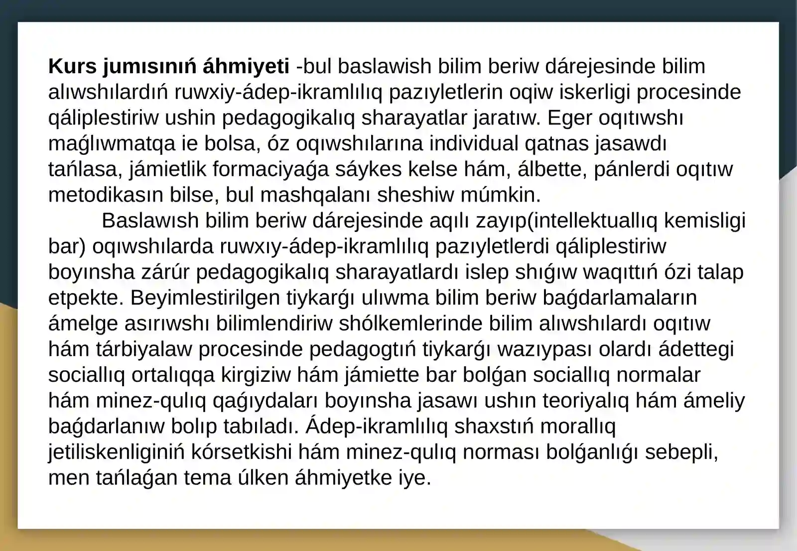Oligofrenopedagogikapáninen Prezentaciyajumisi 3