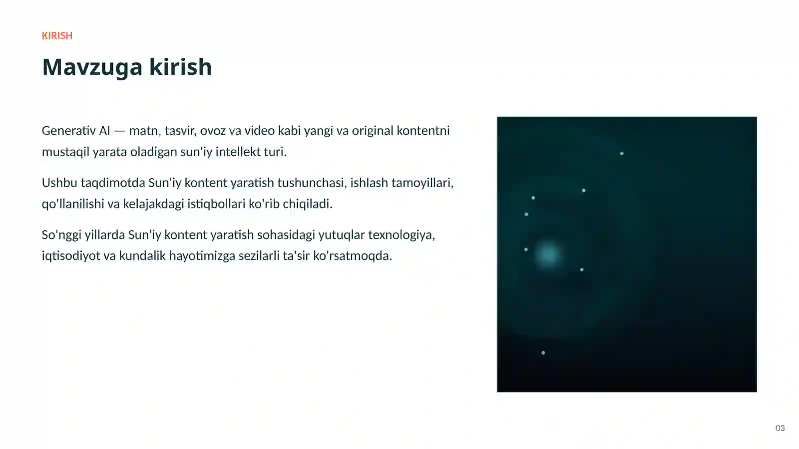 Generativ SUN'IY INTELLEKT 3