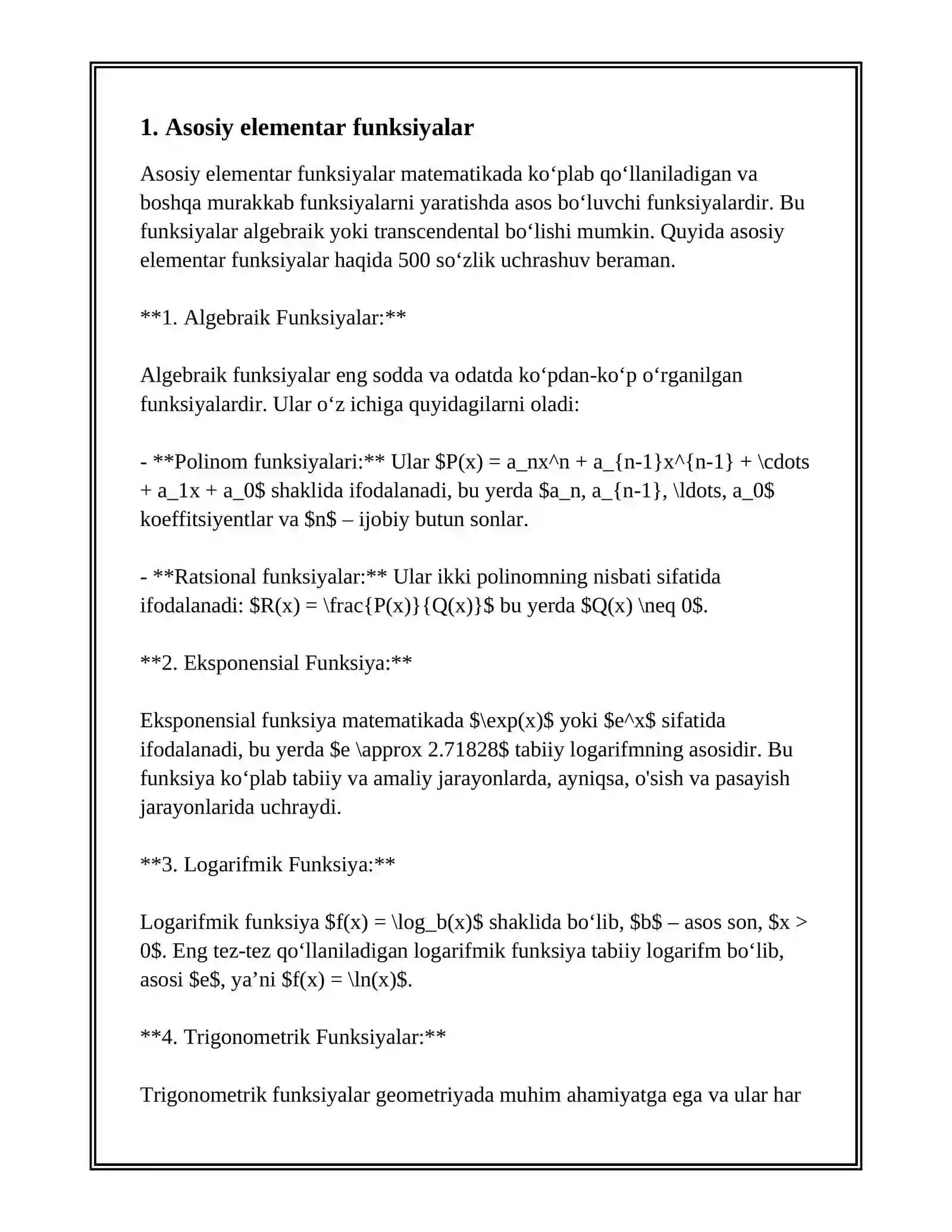 ELЕMЕNTAR FUNKTSIYALAR. 3