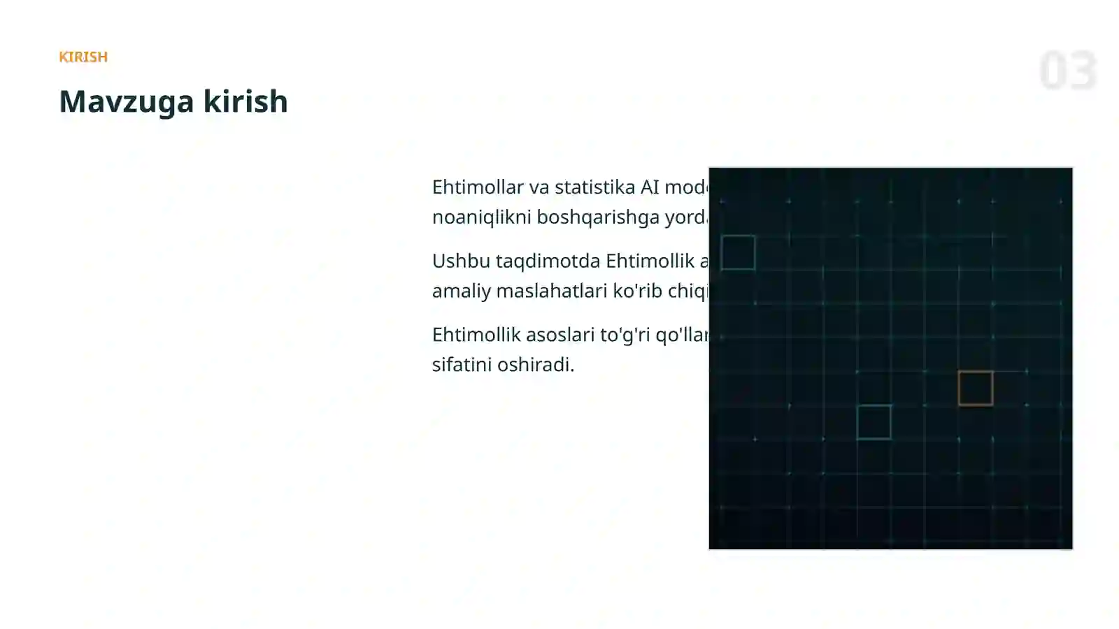 Ehtimollar va statistika 3
