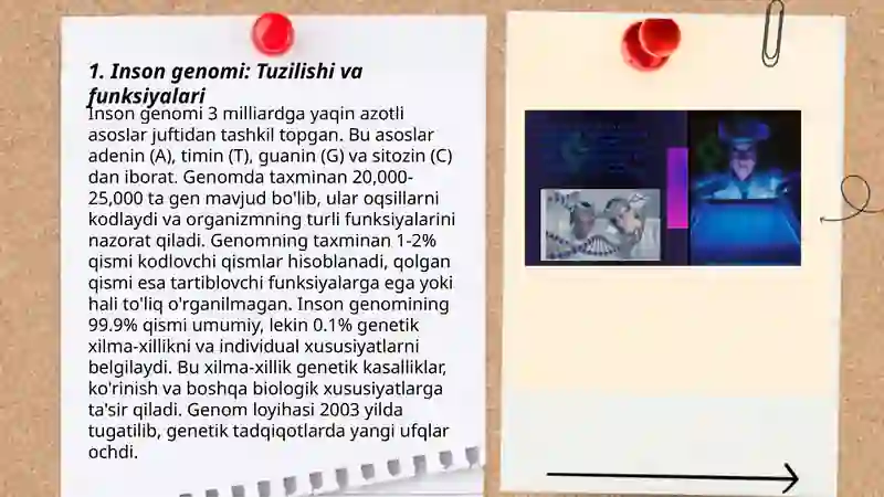 Inson genomi. Genomika va genom tibbiyotning istiqbollari. Patologik anatomiyada etika muammolari 3