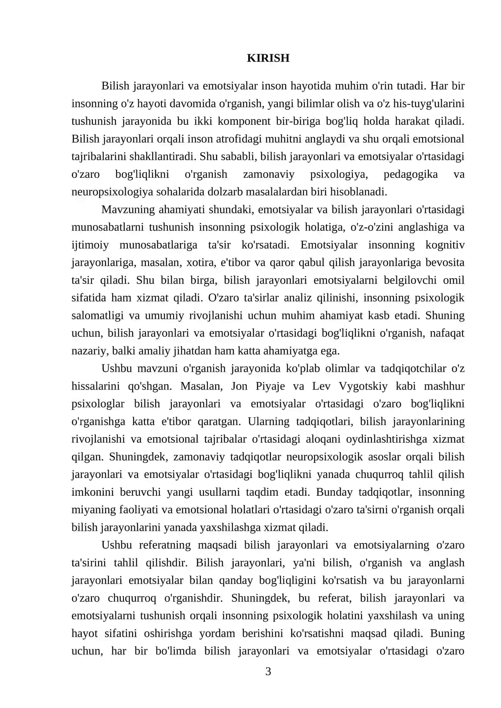 Bilish jarayonlari va emotsiyalar 3