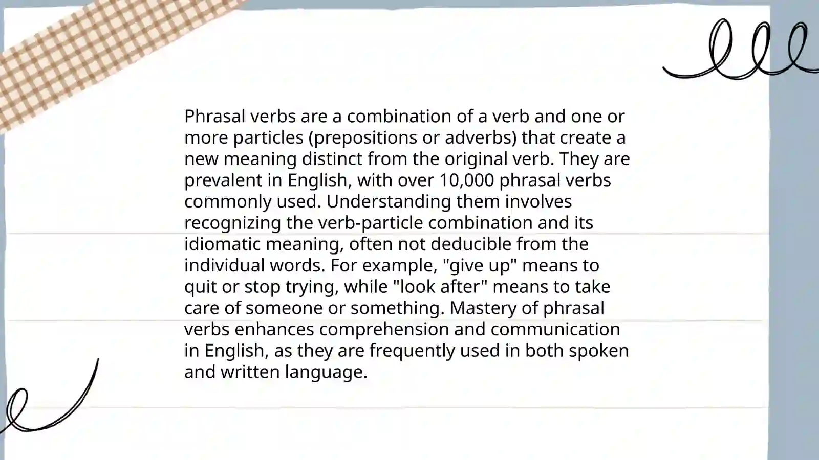 Phrasal verbs 3