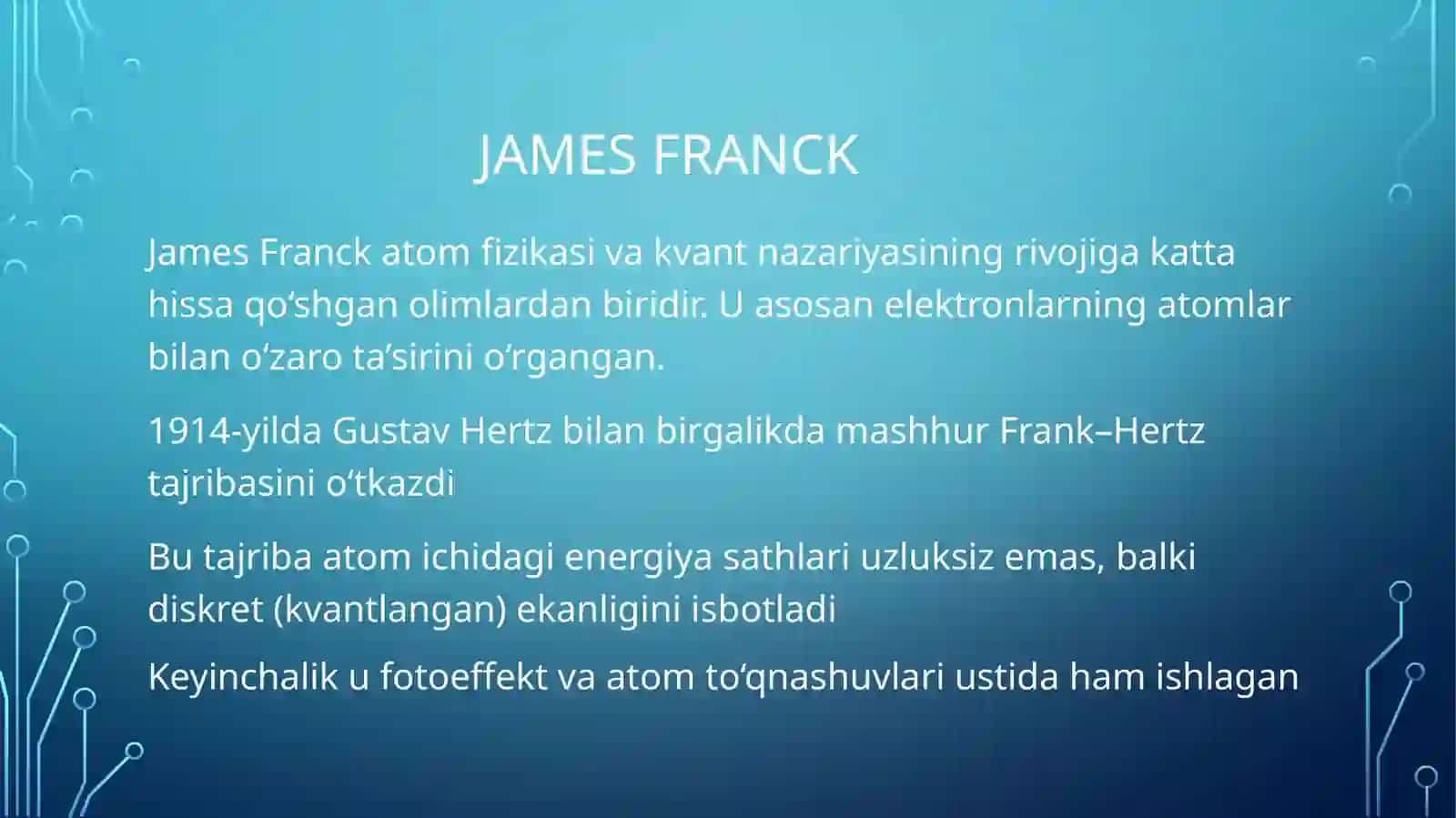 Frank gers tajribalari 3