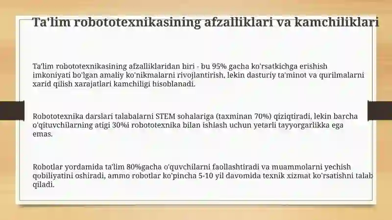 Robototexnikaning interaktiv usullari 3