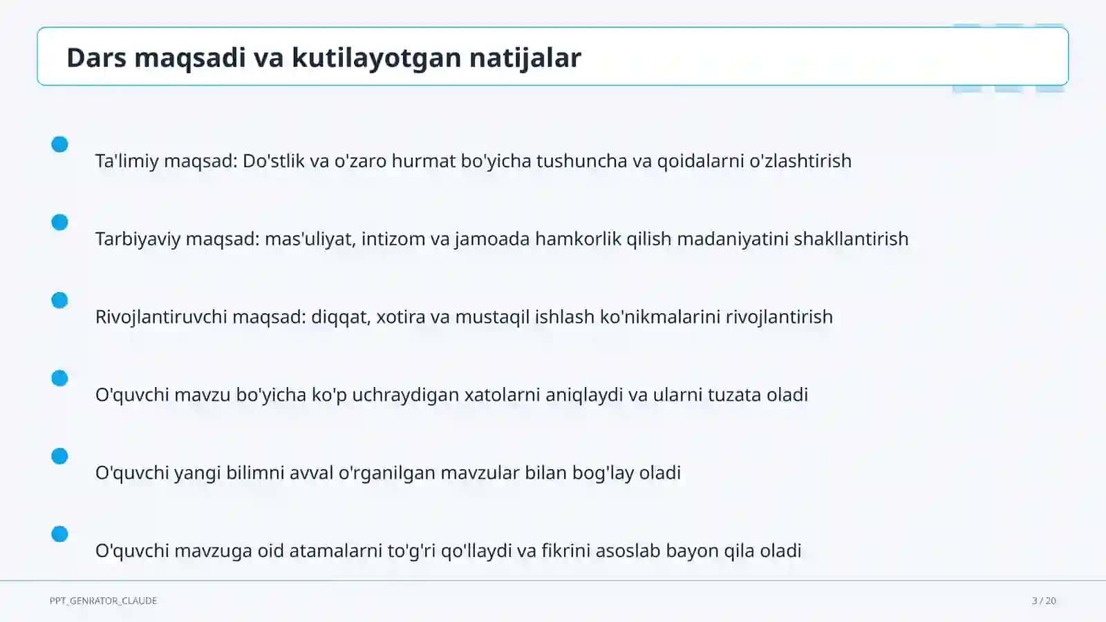 Sinf soati va tarbiyaviy tadbirlar 3