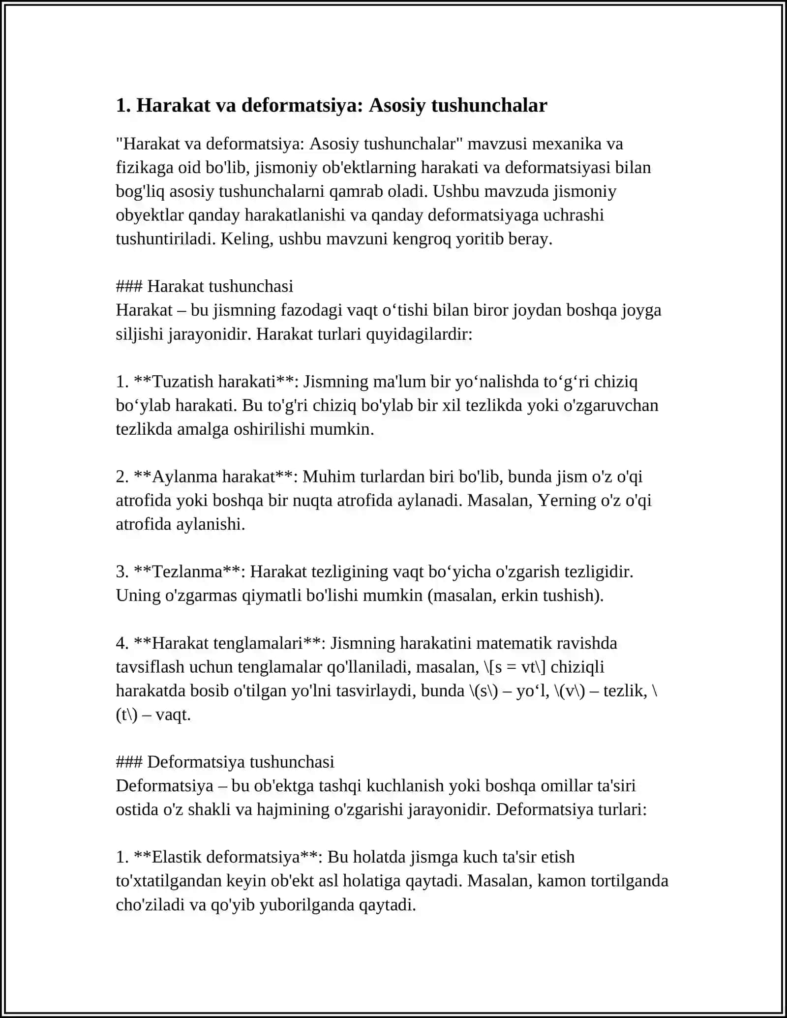 ANIMATSION FILMLARDA HARAKAT VA OBYEKTLAR DEFORMATSIYASIDA INTEGRAL HISOB TATBIQLARI 3