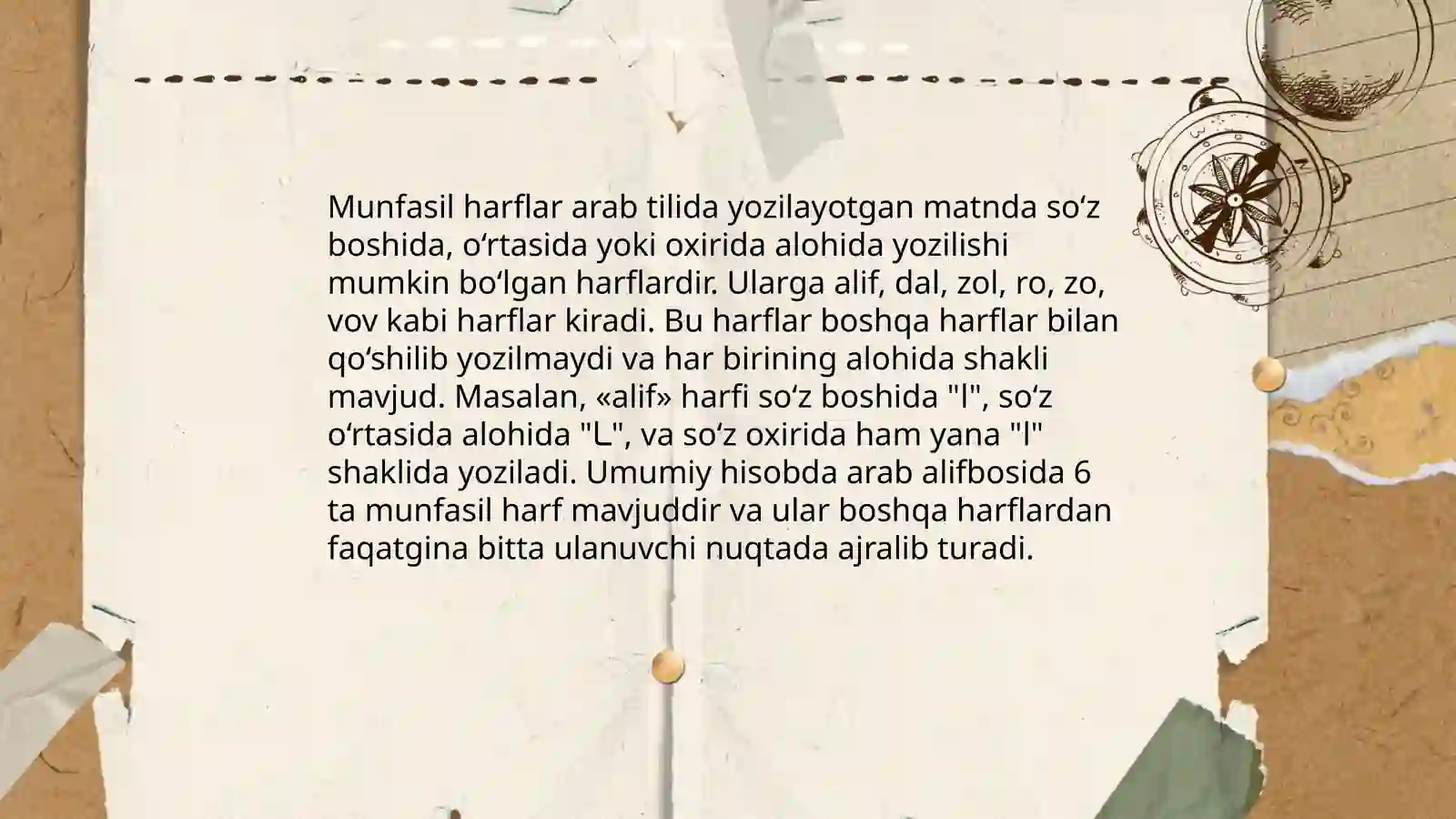 Munfasil harflar 3