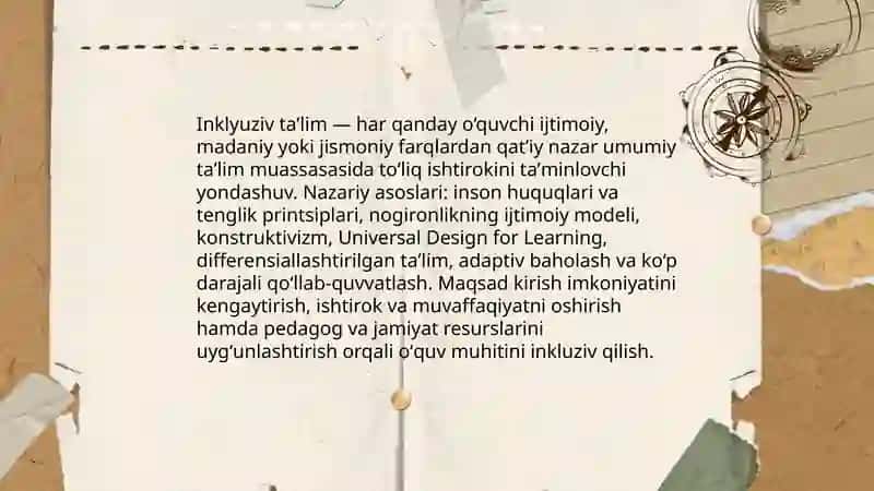 Inklyuziv taʼlimning metodologik va nazariy asoslari 3
