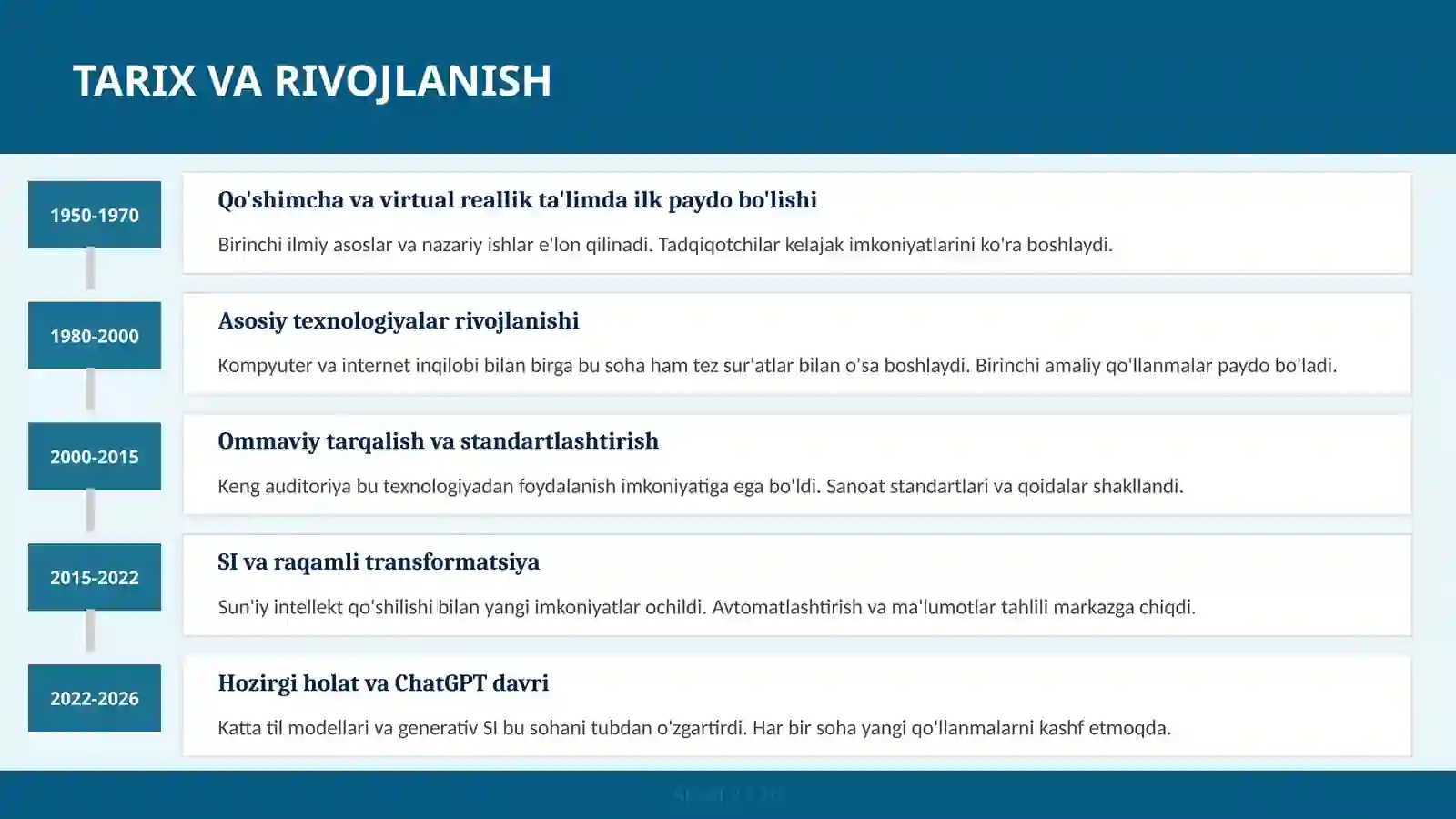 Qo'shimcha va virtual reallik ta'limda 3