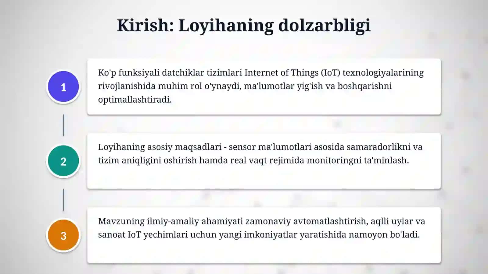 Mikrokontroller asosida ko'p funksiyali datchiklar tizimini ishlab chiqish 3