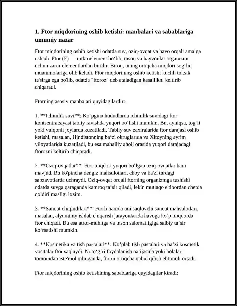 MIKROELEMENTOZLAR.FTOR,KALSIY,MIQDORLARINING OSHIB KETISHI 3