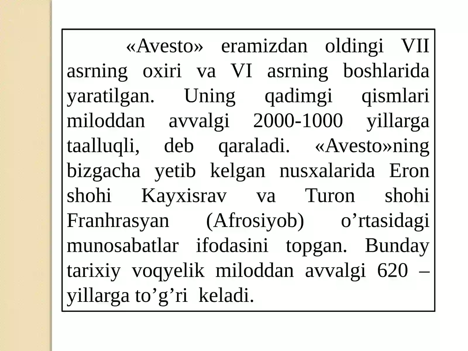 Avesto 3