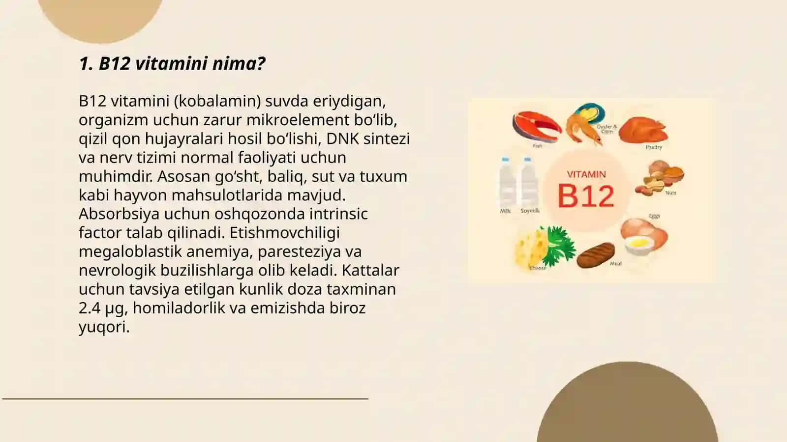 B 12 vitamini 3