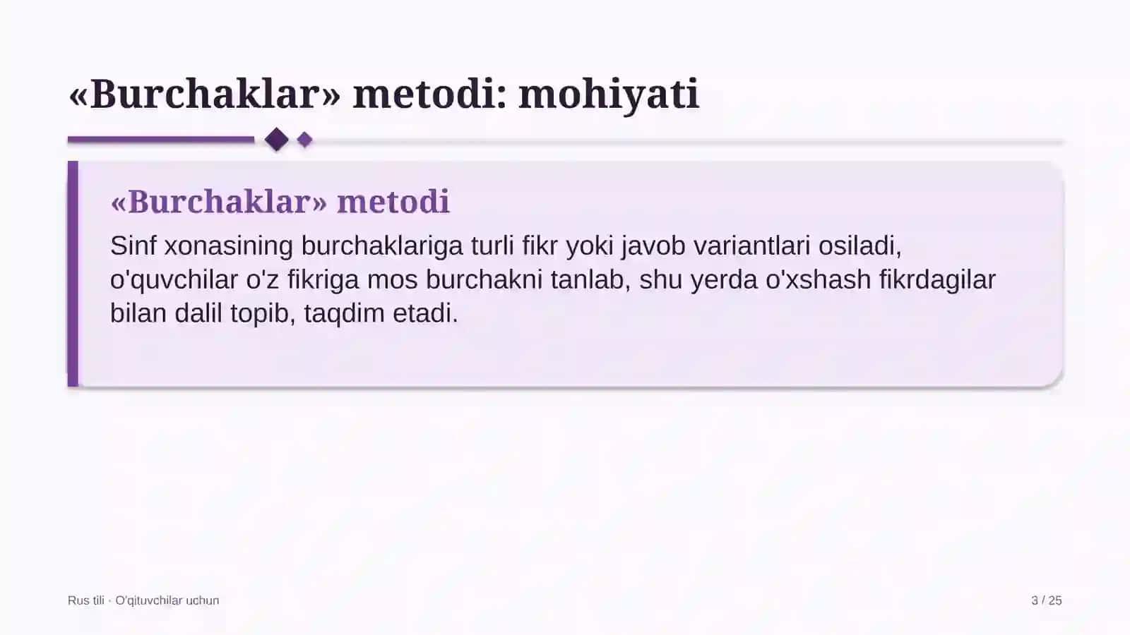 rus tili darslarida burchaklar metodidan foydalanish 9161 3