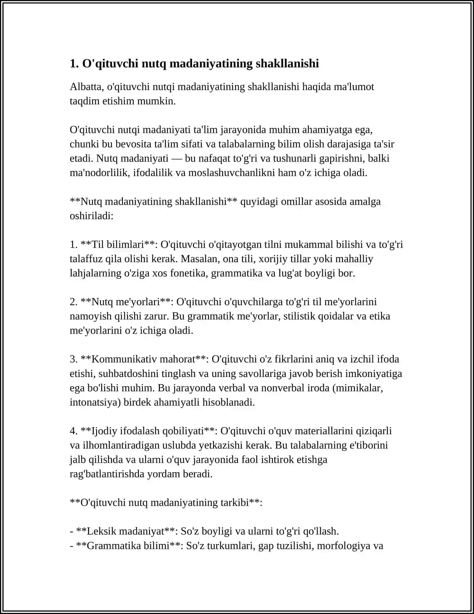 N. MAHMUDOVNING O'QITUVCHI NUTQ MADANIYATIDAGI TADQIQOTLARI 3