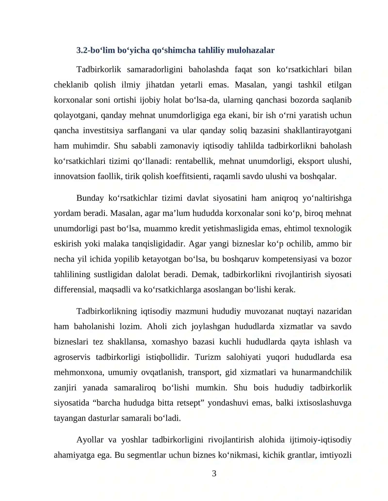 Tadbirkorlik faoliyatining mohiyati va iqtisodiy mazmuni 3