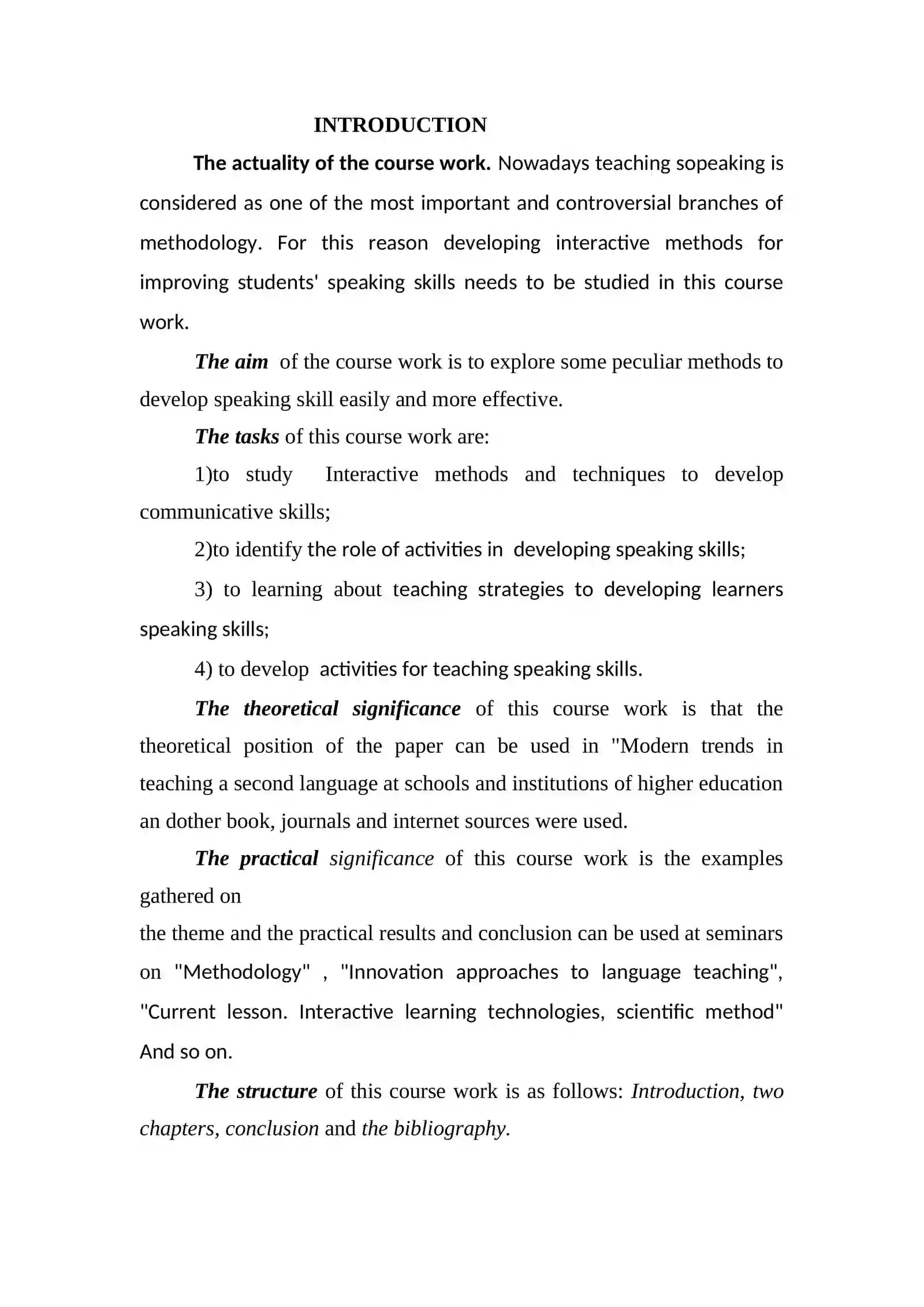 Course Work on Interactive Methods of Developing Pupils Speaking Skills 3