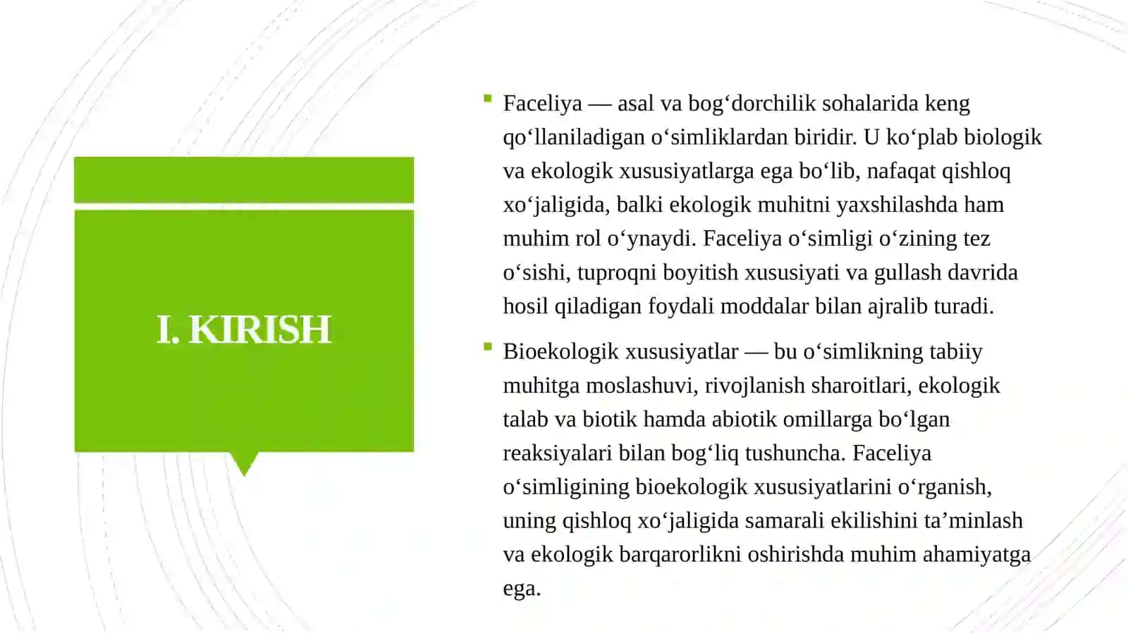 FACELIYA OSIMLIGINING BIEKOLOGIK XUSUSIYATLARI 3