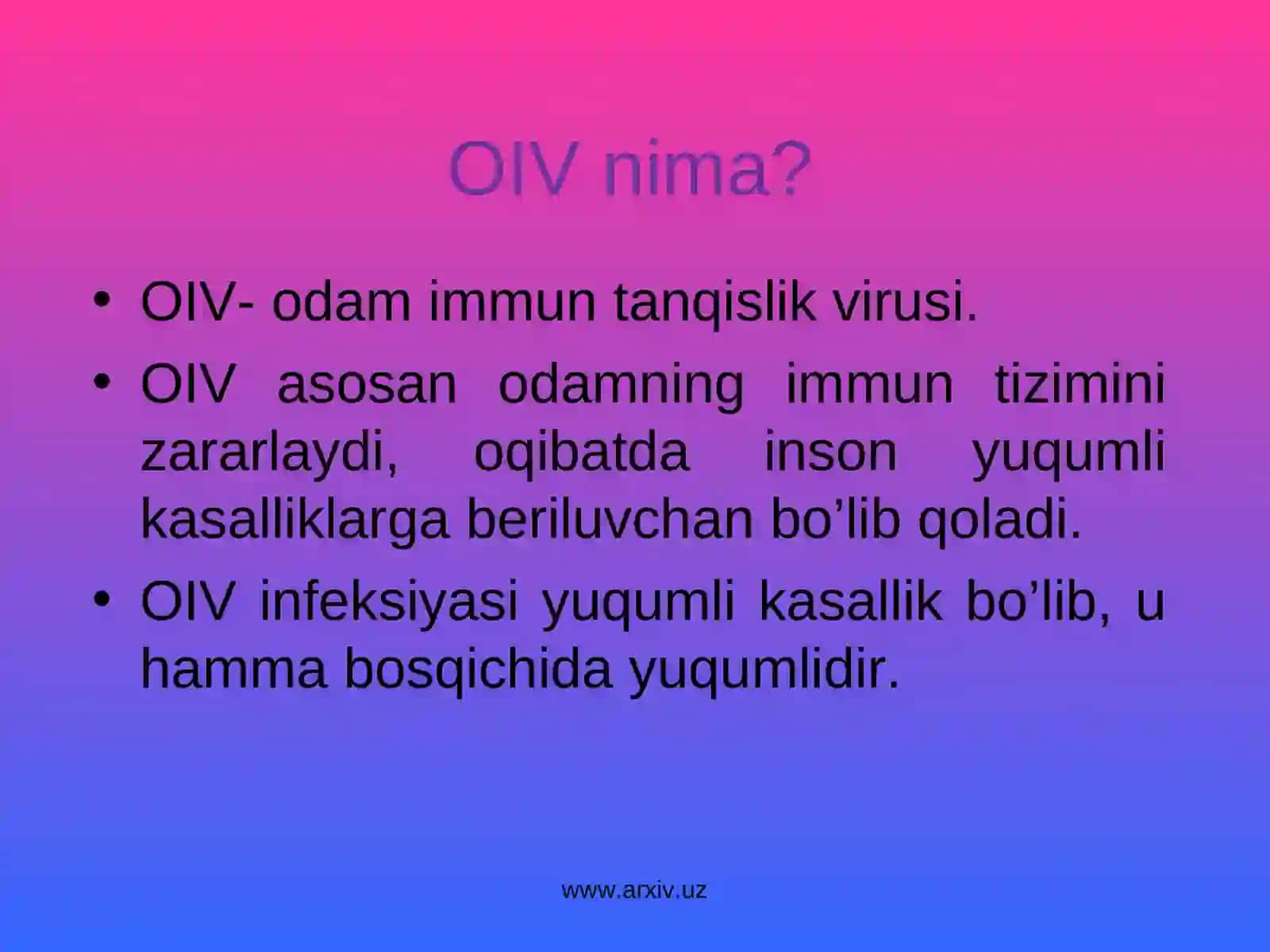 Immunitet Tanqisligi Sindromi 3