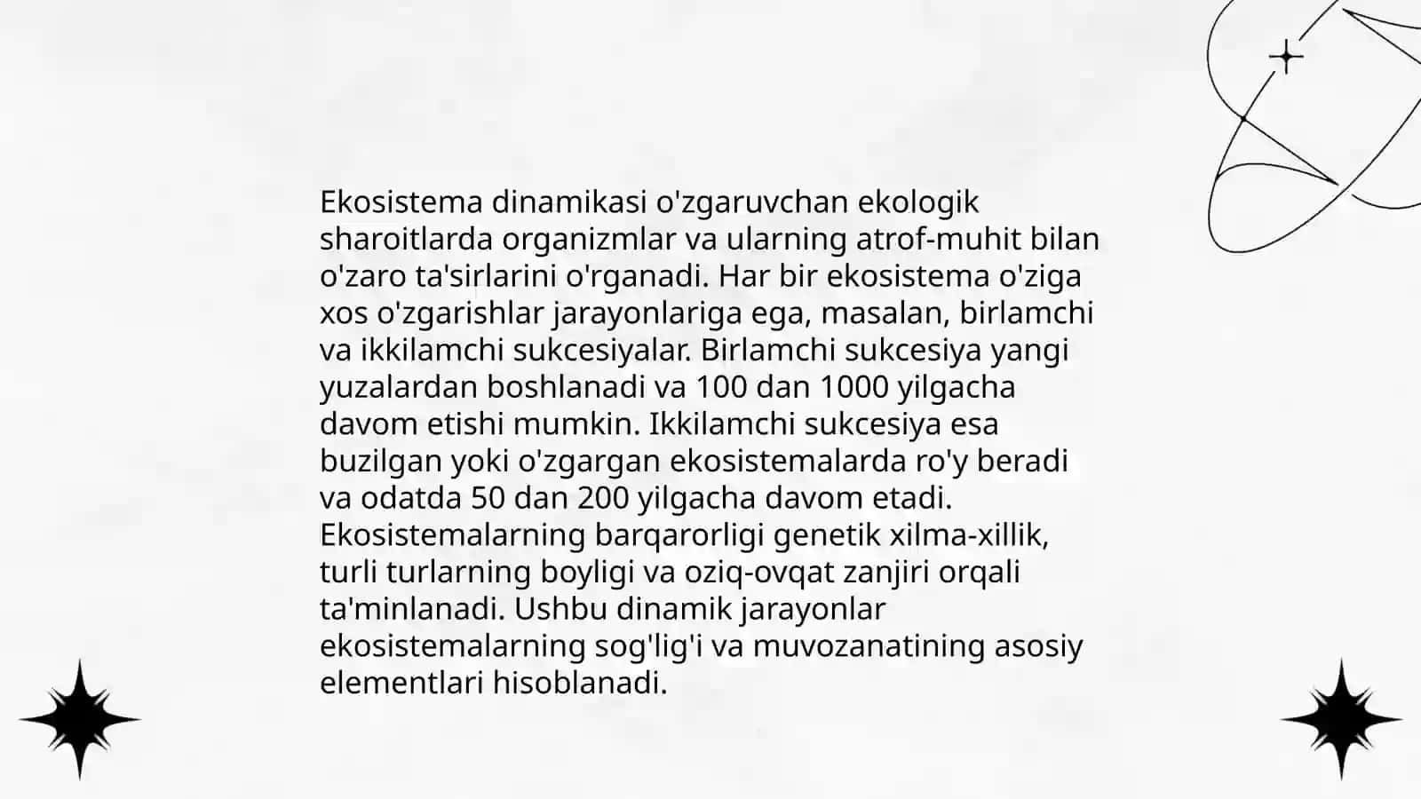 Ekosistema dinamikasi 3