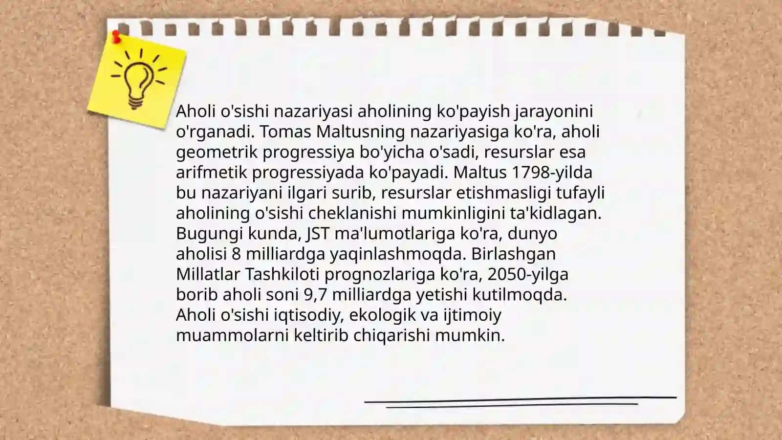 T.Maltusning populatsiya nazariyasi 3