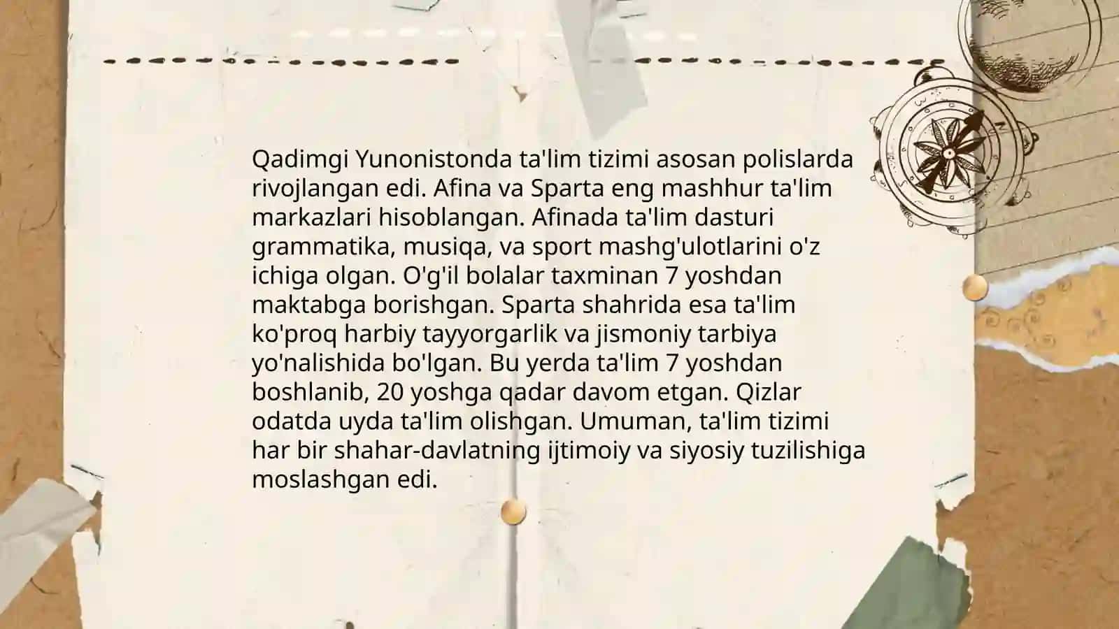 Qadimgi yunon faylasuflarining ta'lim tarbiya haqidagi fikrlari 3