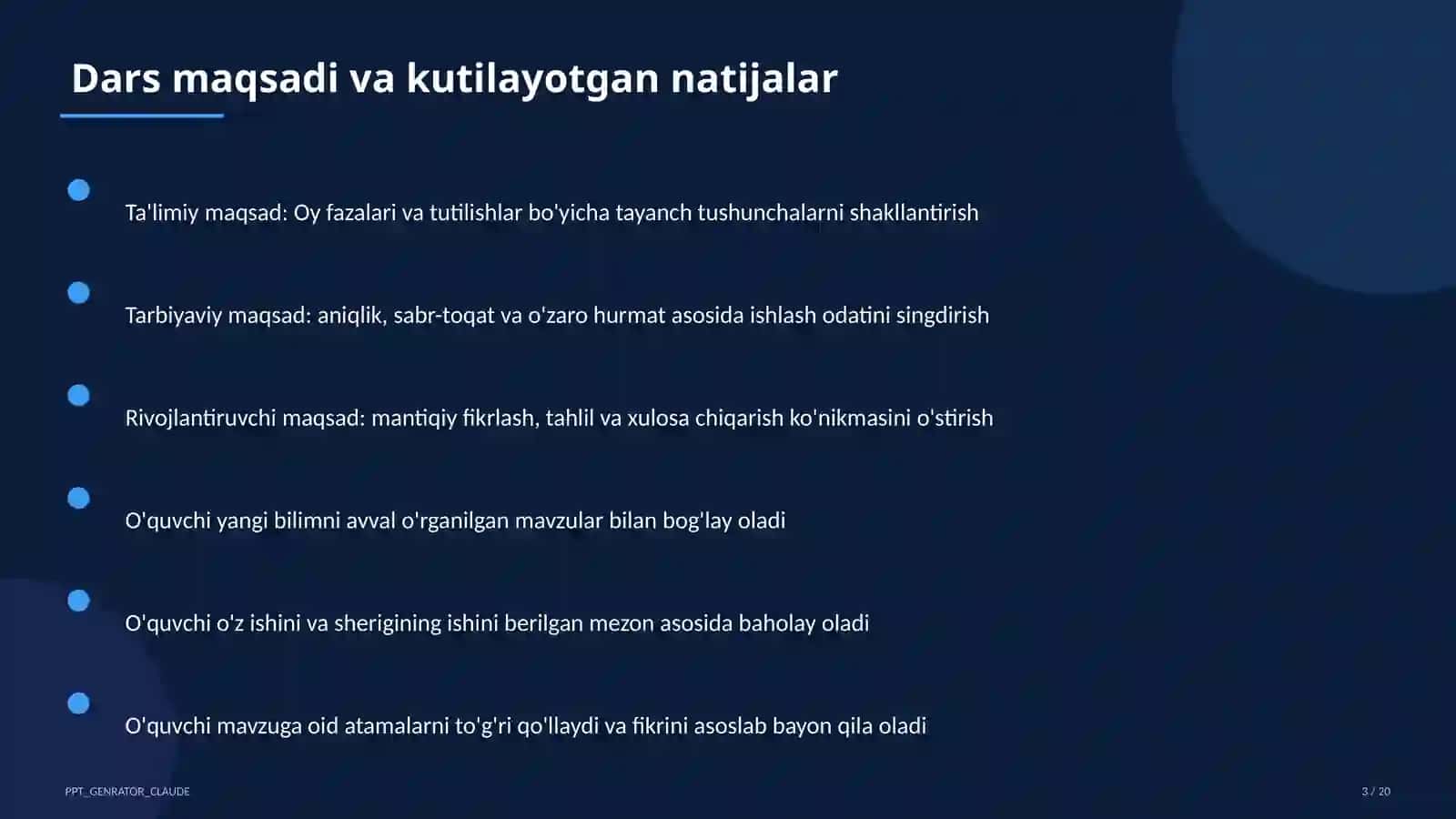Oy fazalari va tutilishlar (9-sinf) 3
