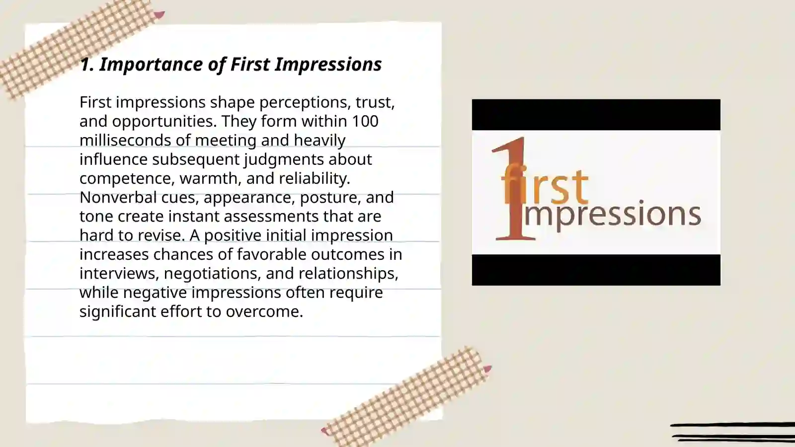 First Impression 3