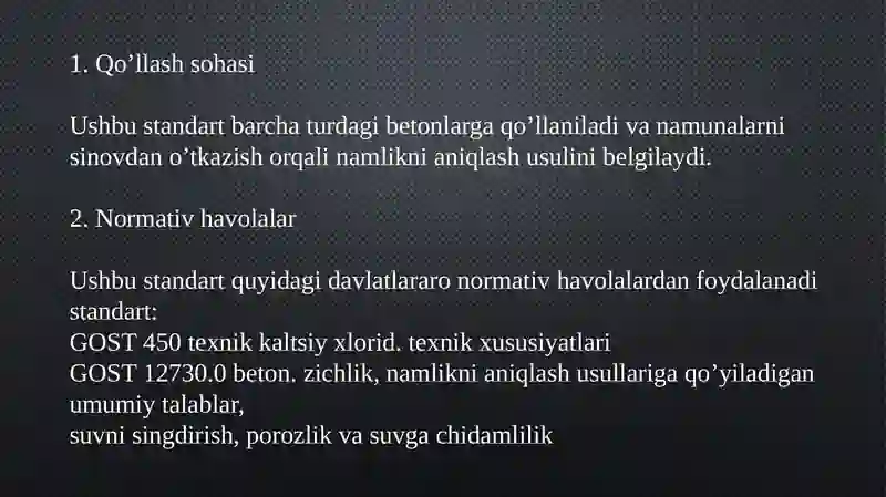 Beton namligini aniqlash 3