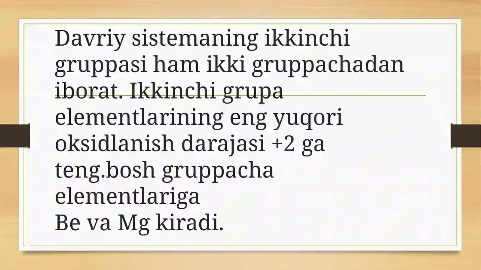 davriy sistema 2B guruh 3