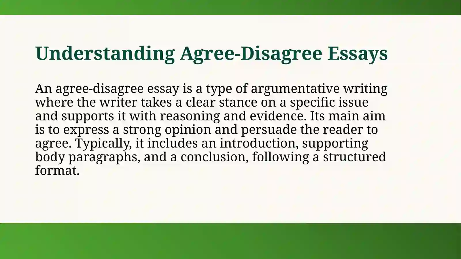 Writing task 2.Agree disagree essay 3