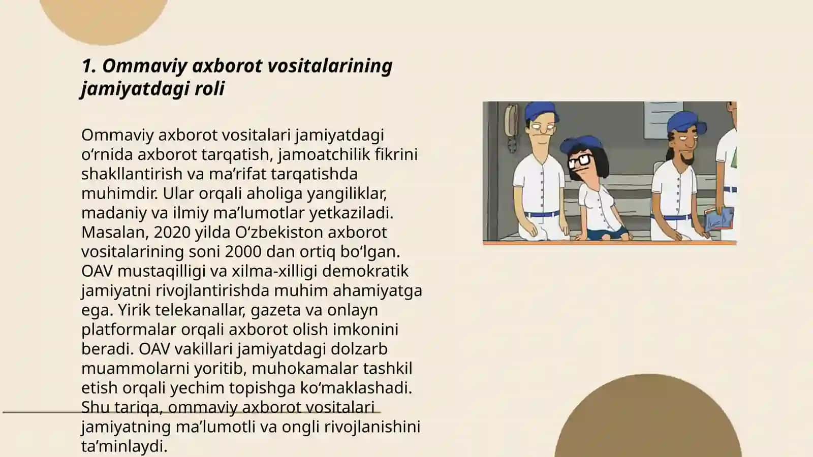 Ommaviy axborot vositalarining jamiyatdagi roli 3