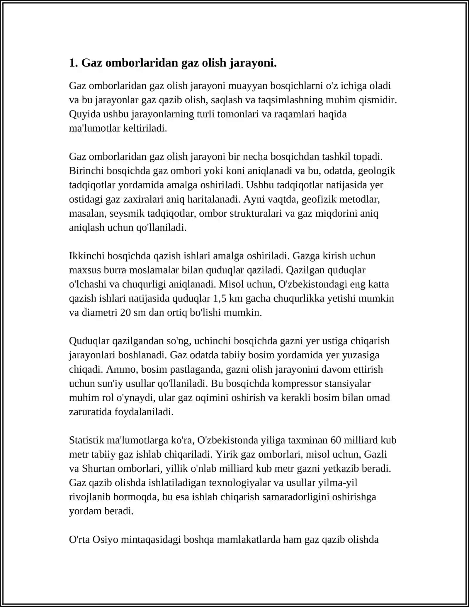 GAZ OMBORIDAN GAZ OLISH VA UZATISHGA TAYYORLASH 3