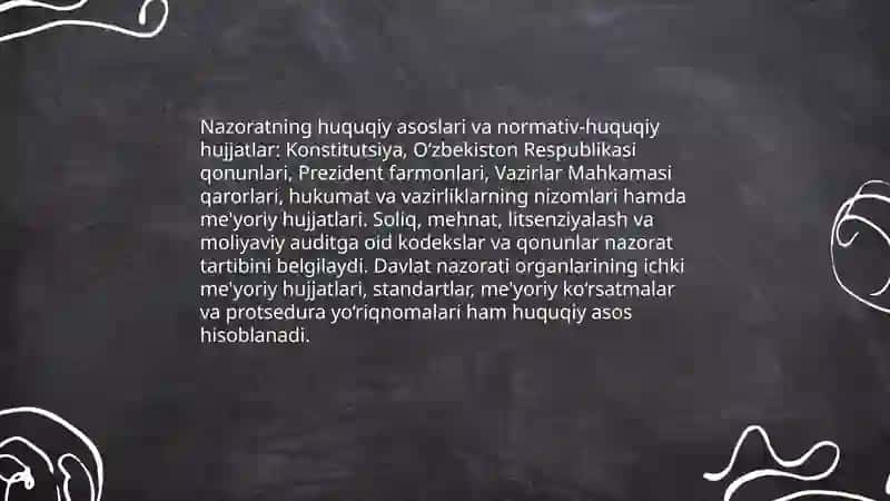 Xoʻjalik yurituvchi subʼektlar faoliyatini nazorat qilish tartibi 3