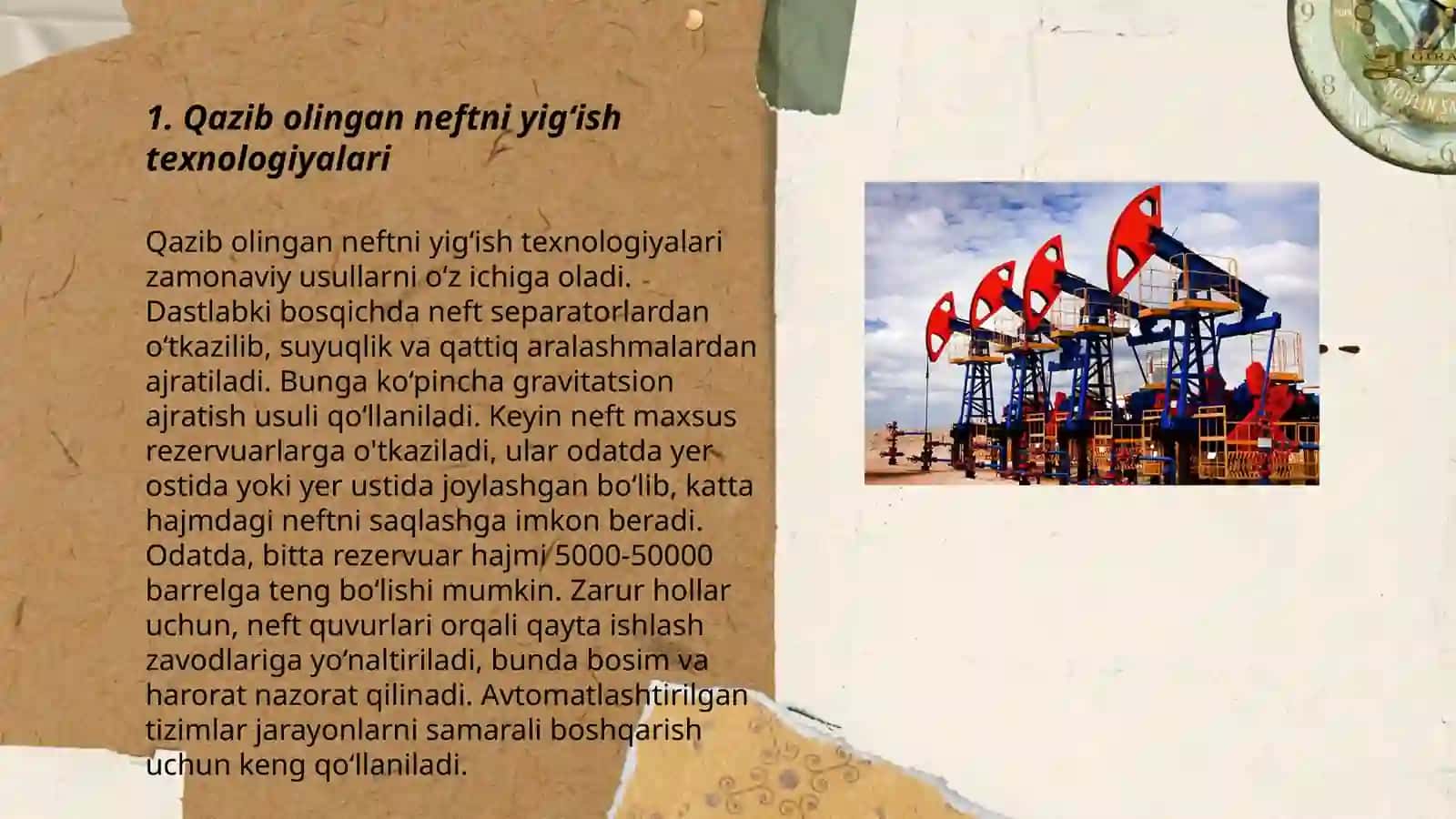 Qazib olingan neftni yig‘ish texnologiyalari 3